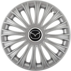 AutoHelix MSA Set 4 capace roti 16 inchi (R16) Dino Gri, Compatibile cu Mazda (4870)