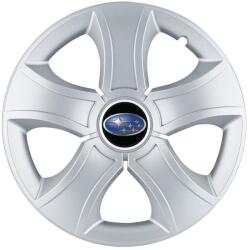AutoHelix MSA Set 4 Capace Roti 15 inchi (R15) Bis Gri, Compatibile Cu Subaru (13507)