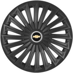 AutoHelix MSA Set 4 capace roti Joy Negru R14 Compatibil Cu Chevrolet (5318)