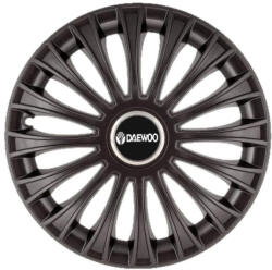 AutoHelix MSA Set 4 capace roti 16 inchi (R16) Dino Negru, Compatibil Cu Daewoo (4840)