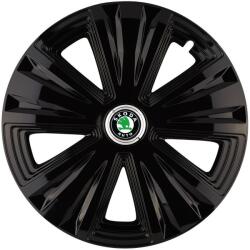 AutoHelix MSA Set 4 capace roti Glory negru R15 Compatibil Cu Skoda (10262)