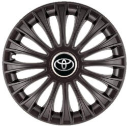 AutoHelix MSA Set 4 capace roti 16 inchi (R16) Dino Negru, Compatibil Cu Toyota (4829-4829)