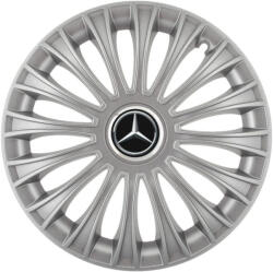 AutoHelix MSA Set 4 capace roti 16 inchi (R16) Dino Gri, Compatibile cu Mercedes (4876)