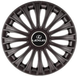 AutoHelix MSA Set 4 capace roti 16 inchi (R16) Dino Negru, Compatibil Cu Lexus (4866)