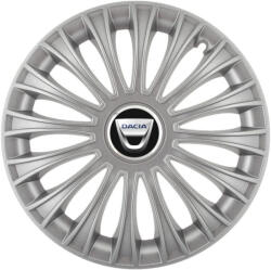 AutoHelix MSA Set 4 capace roti 16 inchi (R16) Dino Gri, Compatibile cu Dacia (4836)