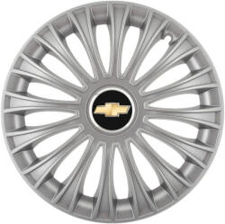AutoHelix MSA Set 4 capace roti 16 inchi (R16) Dino Gri, Compatibile cu Chevrolet (4828)