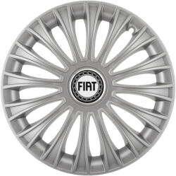 AutoHelix MSA Set 4 capace roti 16 inchi (R16) Dino Gri, Compatibile cu Fiat (4844)