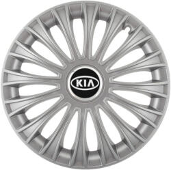 AutoHelix MSA Set 4 capace roti 16 inchi (R16) Dino Gri, Compatibile cu Kia (4860)