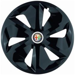 AutoHelix MSA Set 4 Capace Roti Roco Negru R16, pentru Alfa Romeo, model roco negru (14124)