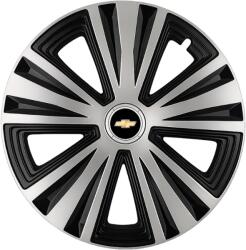 AutoHelix MSA Set 4 capace roti Glory Gri-Negru R15, Compatibil Cu Chevrolet (2162)