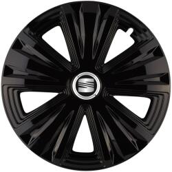 AutoHelix MSA Set 4 capace roti Glory negru R16 Compatibil Cu Seat (10260)