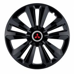 AutoHelix MSA Set 4 Capace Roti Terra Negru R16, pentru Mitsubishi (14277)