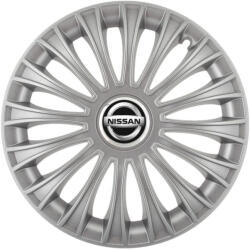 AutoHelix MSA Set 4 capace roti 16 inchi (R16) Dino Gri, Compatibile cu Nissan (4871)