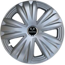 AutoHelix MSA Set 4 capace roti 15 inchi (R15) Glory Gri, Compatibile cu SsangYong (4054)