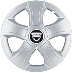AutoHelix MSA Set 4 Capace Roti 15 inchi (R15) Bis Gri, Compatibile Cu Dacia (13414)