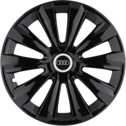 AutoHelix MSA Set 4 Capace Roti, potrivite jantelor de R14, pentru Audi, model delta negru (13893)
