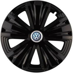 AutoHelix MSA Set 4 capace roti Glory Negru R15 Compatibil Cu Volkswagen (10283)