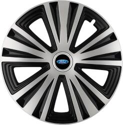 AutoHelix MSA Set 4 capace roti Glory Gri-Negru R15, Compatibil Cu Ford (2177)