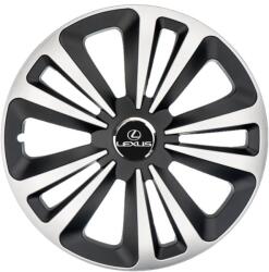 AutoHelix MSA Set 4 Capace Roti Terra Gri-Negru R16, Compatibil Cu Lexus (2808)