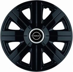 AutoHelix MSA Set 4 Capace Roti Autohelix MSA® potrivite jantelor de 14 inch, pentru Nissan Nou model Cosmos Black (20384)