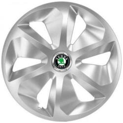 AutoHelix MSA Set 4 Capace Roti Roco Gri R15, pentru Skoda (14099)