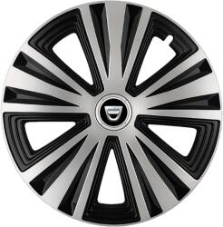 AutoHelix MSA Set 4 capace roti Glory Gri-Negru R16, Compatibil Cu Dacia (2169)
