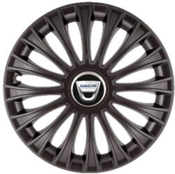 AutoHelix MSA Set 4 capace roti 16 inchi (R16) Dino Negru, Compatibil Cu Dacia (4834)