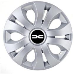 AutoHelix MSA Set 4 Capace Roti 16 inchi (R16), Compatibil Cu Dacia Nou, model Top Gri (20305)