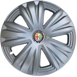 AutoHelix MSA Set 4 capace roti 15 inchi (R15) Glory Gri, Compatibile cu Alfa Romeo (4024)