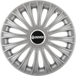 AutoHelix MSA Set 4 capace roti 16 inchi (R16) Dino Gri, Compatibile cu Daewoo (4838)