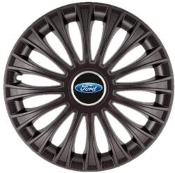 AutoHelix MSA Set 4 capace roti 16 inchi (R16) Dino Negru, Compatibil Cu Ford (4848-4848)