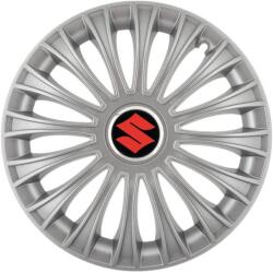 AutoHelix MSA Set 4 capace roti 16 inchi (R16) Dino Gri, Compatibile cu Suzuki (4833)