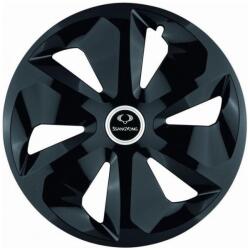 AutoHelix MSA Set 4 Capace Roti Roco Negru R15, pentru SsangYoung (14204)