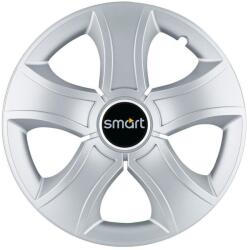 AutoHelix MSA Set 4 Capace Roti 15 inchi (R15) Bis Gri, Compatibile Cu Smart (13499)