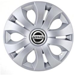 AutoHelix MSA Set 4 Capace Roti, potrivite jantelor de R16, Compatibil Cu Nissan, model top crom (14731)