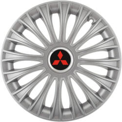 AutoHelix MSA Set 4 capace roti 16 inchi (R16) Dino Gri, Compatibile cu Mitsubishi (4875)