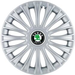 AutoHelix MSA Set 4 Capace Roti, potrivite jantelor de R14, pentru Skoda, model dino cromat (15009)
