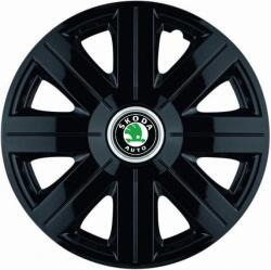 AutoHelix MSA Set 4 Capace Roti, potrivite jantelor de R14, pentru Skoda, model Cosmos Negru (13574)