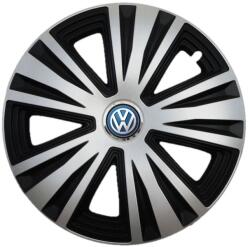 AutoHelix MSA Set 4 capace roti Glory Gri-Negru R16, Compatibil Cu Volkswagen (2579)