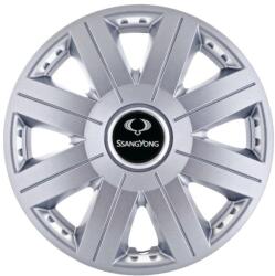 AutoHelix MSA Set 4 capace roti 14 inchi (R14) Cosmos Gri, Compatibil Cu SsangYong (4794)