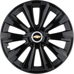 AutoHelix MSA Set 4 Capace Roti, potrivite jantelor de R14, pentru Chevrolet, model delta negru (13899)