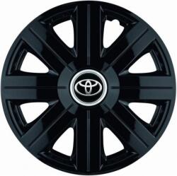 AutoHelix MSA Set 4 Capace Roti, potrivite jantelor de R14, pentru Toyota, model Cosmos Negru (13584)