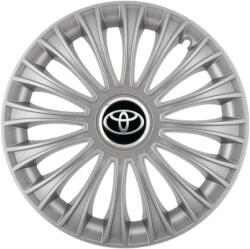 AutoHelix MSA Set 4 Capace Roti 15 inchi (R15) Dino Gri, Compatibile cuToyota (3951)