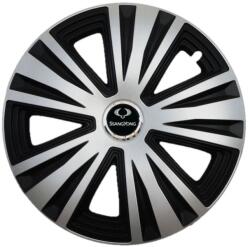AutoHelix MSA Set 4 capace roti Glory Gri-Negru R15, Compatibil Cu SsangYong (2567)