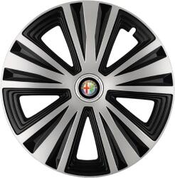 AutoHelix MSA Set 4 capace roti Glory Gri-Negru R14, Compatibil Cu Alfa Romeo (2152)
