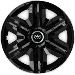 AutoHelix MSA Set 4 capace roti hubcaps fast black R15 Compatibil Cu Toyota (6953)