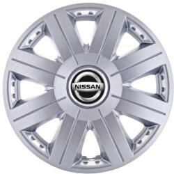 AutoHelix MSA Set 4 capace roti 14 inchi (R14) Cosmos Gri, Compatibil Cu Nissan (4764)