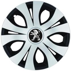 AutoHelix MSA Set 4 Capace Roti Top Gri-Negru R17, Compatibil Cu Peugeot (14605)