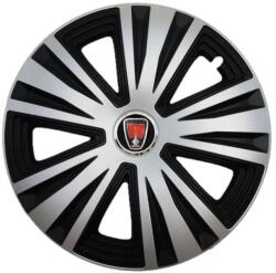 AutoHelix MSA Set 4 capace roti Glory Gri-Negru R15, Compatibil Cu Range Rover (2544)