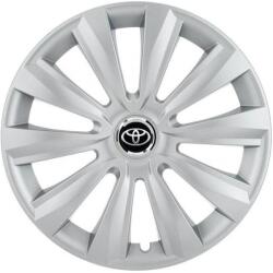 AutoHelix MSA Set 4 Capace Roti, potrivite jantelor de R16, pentru Toyota, model delta cromat (14020)
